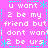 Pixelated text on a bright pink background with cyan decorative elements arranged in a pattern