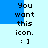 Pixelated text and smiley face on light blue background with shifting solid blue rectangular overlays.