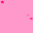 Pink background with scattered pink and red stars, some stars appear to fade or change size over time.