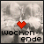 Two side-by-side pixelated images of a grayscale landscape with clouds, each featuring a red heart symbol and the text 'wochen-ende' below it.