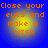 Four identical display orange text on a blue background with a yellow glow effect