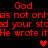 Red pixelated text on black background with animated heart symbols appearing and disappearing in different positions.