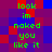 Green pixelated text reads 'look im naked you like it' on a of red and blue squares, with no visible animation changes