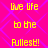 A bright pink background with a purple diamond pattern displays yellow pixelated text reading "Live life to the Fullest!" in two vertical