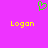 A static image with a bright pink background featuring two yellow 'Logon' texts and one green pixelated heart symbol above them.
