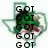 Animated icon shows a green dragon head inside a Texas-shaped outline with text changing from 'GOT' to 'DRAGON' across frames.