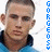A pixelated image of a person in a blue shirt with vertical text reading 'GORGEOSS' on the right side, showing slight variations between frames.