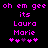 Pixelated text and symbols in bright pink on black background, with animated heart sequence changing from four pink hearts to three pink and one purple heart.