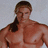 A muscular man with long hair stands against a light background, while text elements appear in separate