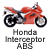 A contact sheet of two identical static frames showing a red Honda Interceptor ABS motorcycle icon with text, alongside Coolbuddy.com branding and a gray background.