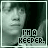 identical monochrome images showing a person with dark hair and light clothing, each overlaid with pixelated text reading "I'M A KEEPER."