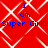 Red background with white diamond lattice pattern and blue text reading "I am Super Girl!!!Super Girl!!!" repeated twice.