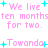 Pixelated pink text with cyan stars on white background, repeating phrases and names in a