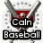 A pixelated icon with crossed baseball bats and a red triangular shape, displaying text fragments