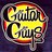 Pixelated yellow text 'Guitar Center' in a speech bubble with red and orange gradient accents on dark background.