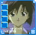 Anime-style character with short dark hair and purple clothing, displayed in a of six showing sequential animation frames