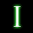 A 4x4 contact sheet of a pixelated animated icon featuring green glowing text and symbols on black background, with visible frame-to-frame animation changes in the lower-left corner.