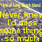 Yellow text overlays on a beach scene with rocky terrain and blue sky, displaying phrases about missing something and 'Heaven On earth'.