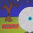 Pixelated static image shows a brown tree with dark branches against blue sky, green ground, and large white moon with cyan eye-like detail.