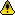 A pixelated yellow and black pyramid-shaped icon with a central vertical cutout, set against a light gray background.