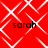 Red background with white geometric patterns and four instances of the text 'sarah' in black lowercase letters.