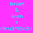 Pixelated cyan text on bright pink background with four identical showing 'brian & ivon =' and '::tru3*10v3::' text elements