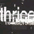 Animated contact sheet showing 11 sequential frames of a glitchy text animation spelling "thrice" in white on black background with pixelated artifacts and varying character distortion across frames.