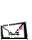 Four pixelated envelope icons arranged in a on gray background, with one icon showing red flame-like animation above it and another displaying open envelopes with colored sections