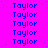 A static image with a bright pink background and repeated blue text "Taylor" arranged in four