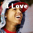 A four- shows a person in a red cap and red-collared shirt with white text overlays reading 'I Love', 'Chris', and 'Brown'