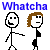 Pixel art stick figures with brown hair and black clothing, paired in with text overlays like "Whatcha gonna do with all that junk?" and "SLAP!"