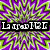 Four distinct pixelated text icons arranged in a with varied backgrounds and typography