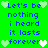 Green background with blue text reading "Let's be nothing i heard it lasts forever" and light green hearts, alternating between white heart centers and solid light green hearts.