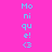Pixelated text and symbols on a bright pink background with purple highlight bars moving across the image.