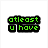 Pixelated green text 'atleast u have' on black blocks over white background; blue text 'a heart. <3' inside black heart shape on pink background.