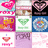 Nine static pixel art icons arranged in a 3x3 grid, each with distinct color schemes and shapes including hearts, a trophy, a flower, and abstract symbols.