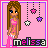 Pixel art contact sheet showing three frames of an animated AIM buddy icon featuring a cartoon girl named Melissa with hanging star decorations on a pink background.
