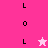 A split-screen animation shows two vertical of black L and O letters on pink backgrounds, with a white star in the top-left and a pink star in the bottom-left