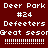 Pixelated text on red and orange backgrounds with white dotted lines, showing variations in color scheme across four