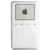 Six distinct color variations of a classic MP3 player device displayed in two , each with an Apple logo on the screen and circular control wheel