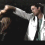 A two- animated image shows a person in white clothing performing actions with another figure, accompanied by text reading "love makes you do Crazy Things" on the right