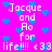 Pixelated text and blue hearts on a bright pink background, with repeated phrases and symbols.
