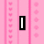 Pixelated icon with four distinct sections showing text and heart symbols on varied backgrounds.