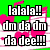 A four- of pixelated text with musical notes and hearts on green, white, and gray backgrounds