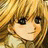 Pixelated 48x48 static icon of a cartoon character with blonde hair and dark eyes, rendered in warm yellow-brown tones on a transparent background.