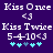 Pixelated text and symbols on a purple background with two side-by-side animations showing sequential changes in cyan star-like icons.