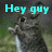 A pixelated image of a rabbit with cyan text overlays in four sections, each displaying different phrases.