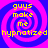 Four identical with pink and blue spiral backgrounds display yellow text reading "guys make me hypnotized" in a pixelated font