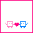 Two pixelated square characters holding a heart, with one frame showing 'TRUE LOVE' text above them.