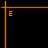 orange text on black background with lines, showing sequential variations in text content across and